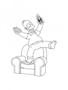 The Simpsons coloring page 34 - Free printable