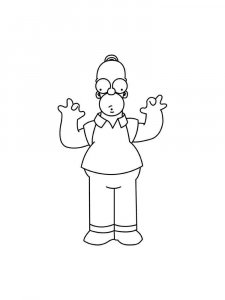 The Simpsons coloring page 36 - Free printable