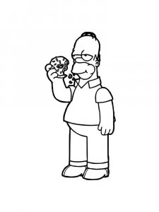 The Simpsons coloring page 37 - Free printable