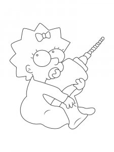 The Simpsons coloring page 38 - Free printable