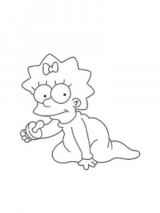 The Simpsons coloring page 39 - Free printable
