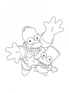 The Simpsons coloring page 42 - Free printable