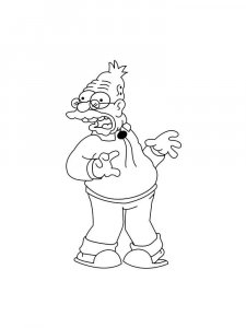 The Simpsons coloring page 45 - Free printable