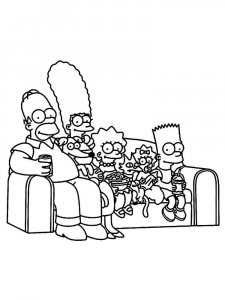 The Simpsons coloring page 46 - Free printable