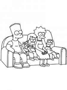 The Simpsons coloring page 47 - Free printable