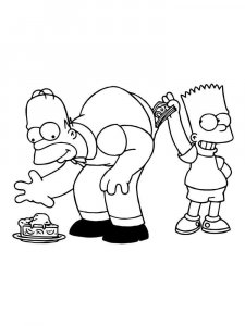 The Simpsons coloring page 48 - Free printable