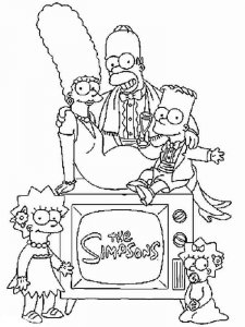 The Simpsons coloring page 6 - Free printable