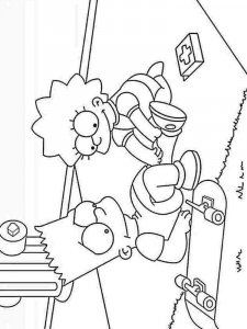 The Simpsons coloring page 8 - Free printable
