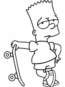 The Simpsons coloring page 9 - Free printable