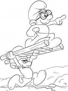 The Smurfs coloring page 74 - Free printable