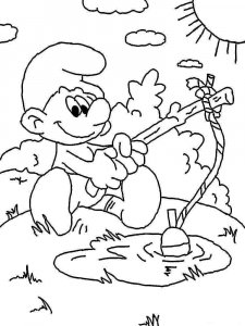 The Smurfs coloring page 1 - Free printable