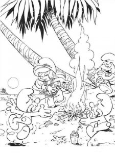 The Smurfs coloring page 16 - Free printable