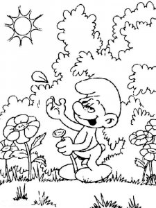 The Smurfs coloring page 17 - Free printable