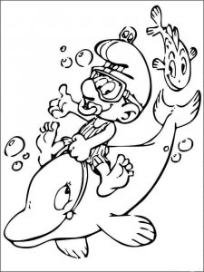 The Smurfs coloring page 25 - Free printable