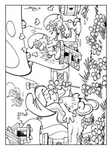 The Smurfs coloring page 26 - Free printable
