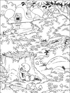 The Smurfs coloring page 27 - Free printable
