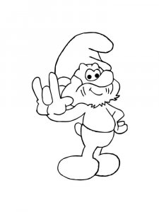 The Smurfs coloring page 39 - Free printable