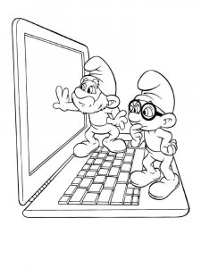 The Smurfs coloring page 41 - Free printable