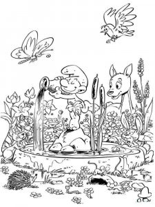 The Smurfs coloring page 6 - Free printable