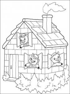 Three Little Pig coloring page 13 - Free printable