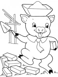 Three Little Pig coloring page 16 - Free printable