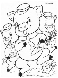 Three Little Pig coloring page 2 - Free printable