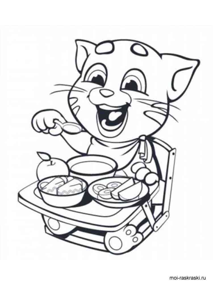 tom angela coloring printable lunch talking having categories recommended