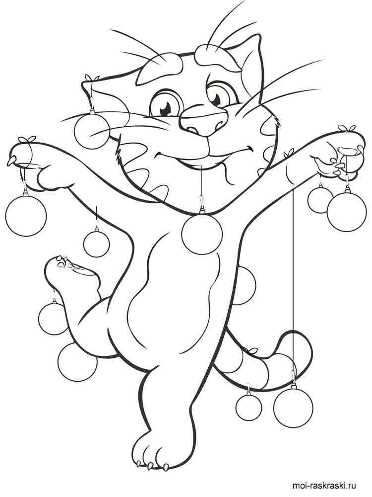 talking tom cat coloring pages - photo #32
