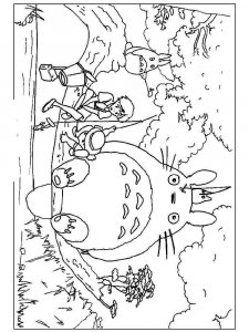 Totoro coloring page 2 - Free printable