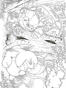 Totoro coloring page 4 - Free printable