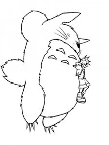 Totoro coloring page 5 - Free printable