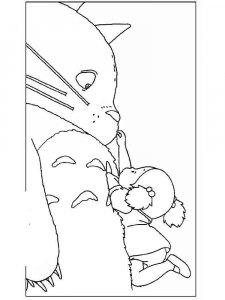 Totoro coloring page 6 - Free printable