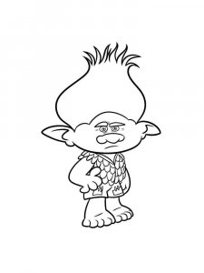 Trolls coloring page 20 - Free printable