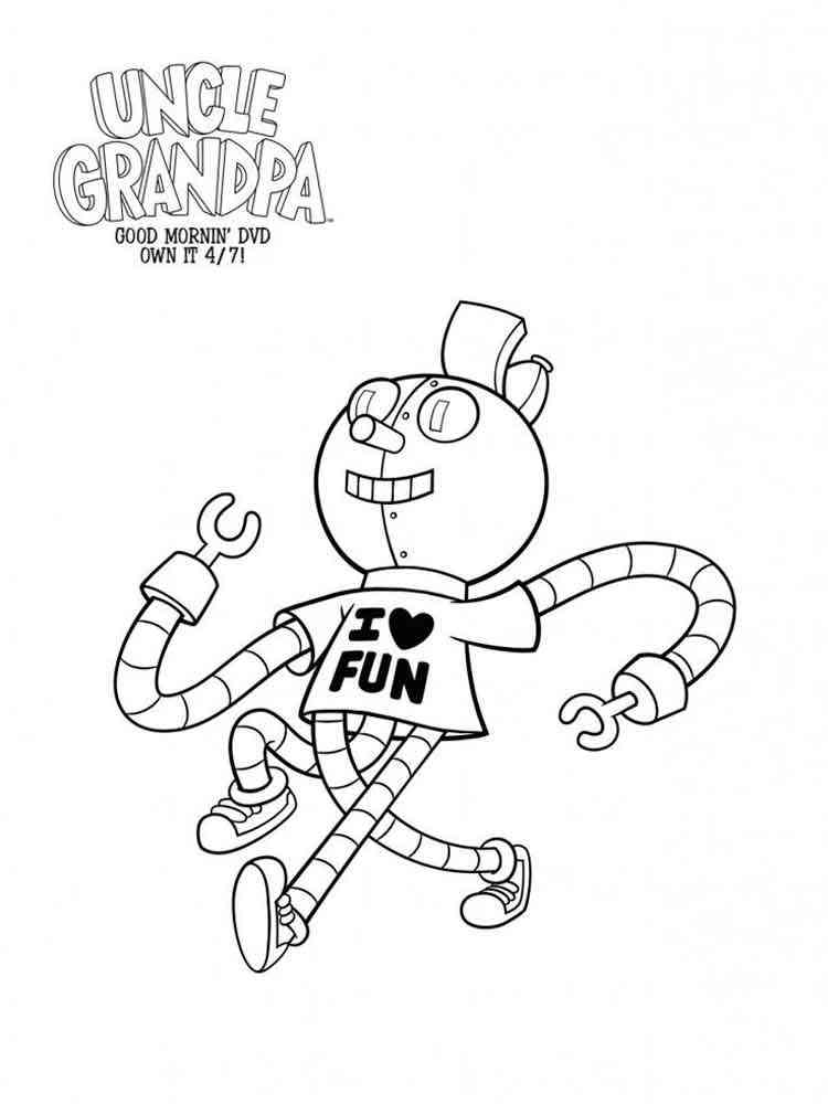 uncle grandpa coloring pages for kids - photo #6