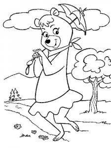Yogi Bear coloring page 10 - Free printable