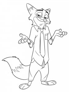 Zootopia coloring page 52 - Free printable