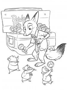 Zootopia coloring page 59 - Free printable