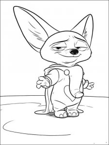 Zootopia coloring page 14 - Free printable