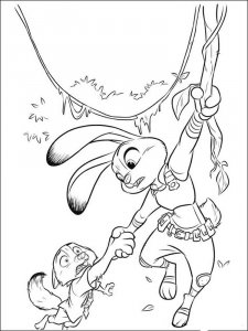 Zootopia coloring page 21 - Free printable
