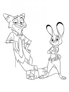 Zootopia coloring page 31 - Free printable