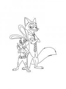Zootopia coloring page 37 - Free printable