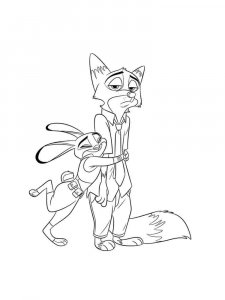 Zootopia coloring page 38 - Free printable
