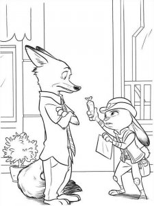 Zootopia coloring page 4 - Free printable