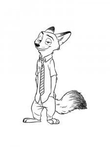 Zootopia coloring page 45 - Free printable