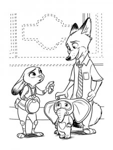 Zootopia coloring page 48 - Free printable