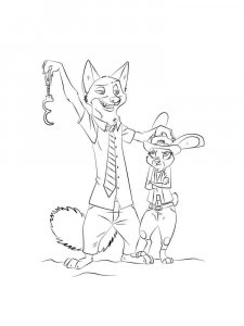 Zootopia coloring page 49 - Free printable