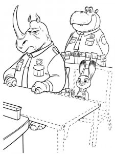 Zootopia coloring page 50 - Free printable