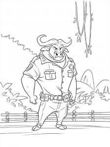 Zootopia coloring page 6 - Free printable