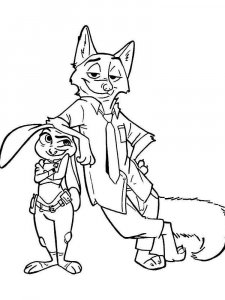 Zootopia coloring page 8 - Free printable