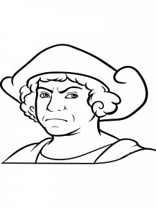 Christopher Columbus coloring page 1 - Free printable